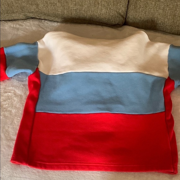 Gently Loved Champion Red and Blue Hoodie Crop Top #90’s Wear - Picture 10 of 14
